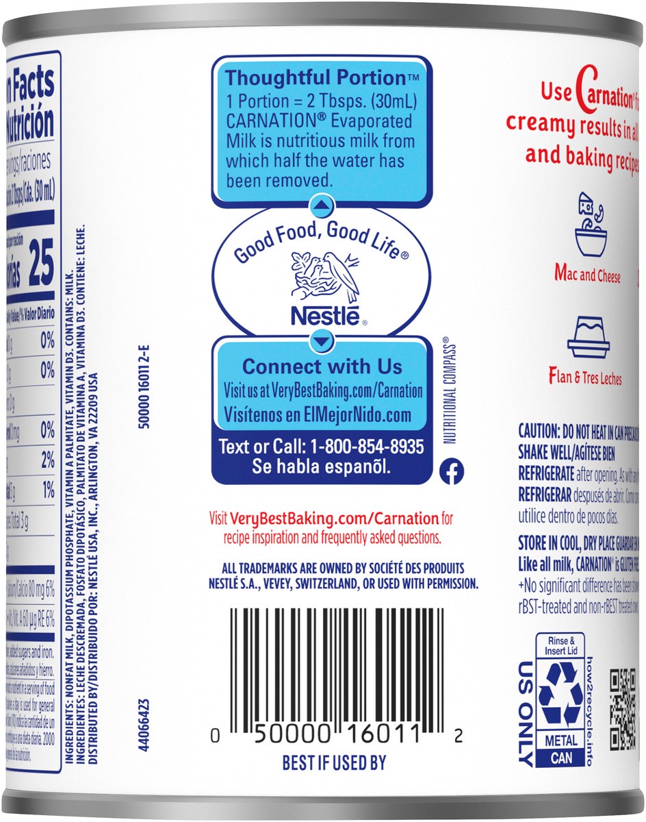 slide 6 of 7, Nestlé Fat Free Evaporated Milk 12 fl. oz. Can, 12 fl oz