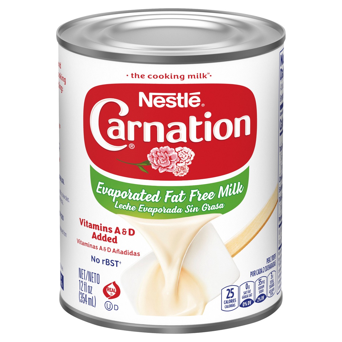 slide 1 of 7, Nestlé Fat Free Evaporated Milk 12 fl. oz. Can, 12 fl oz