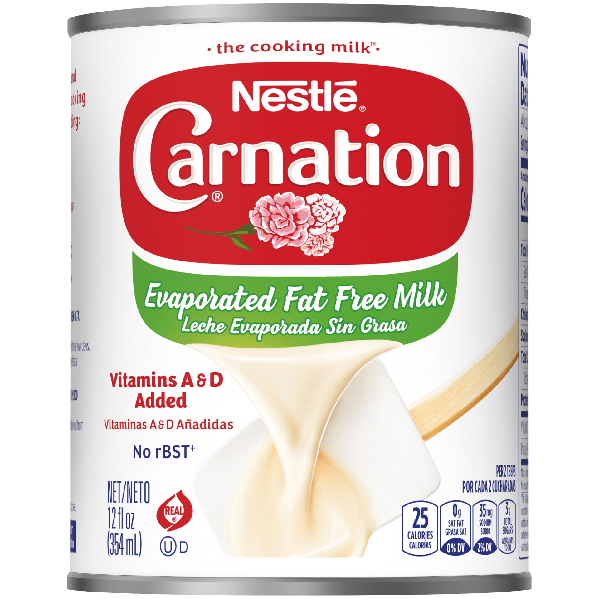 slide 1 of 2, Nestle Carnation Fat Free Evaporated Milk, Vitamins A and D Added, 12 oz