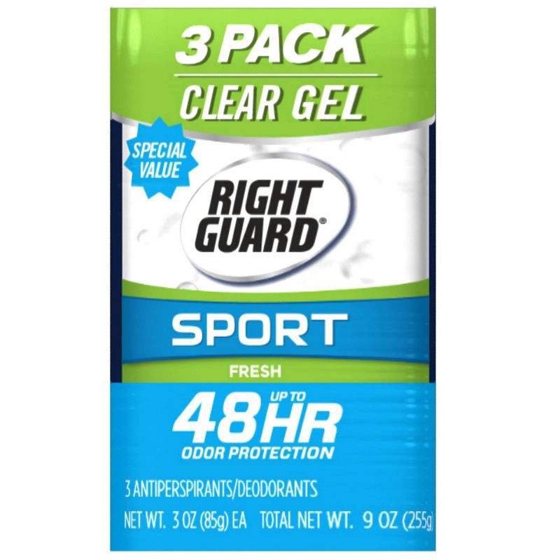 slide 1 of 6, Right Guard Sport Fresh Antiperspirant & Deodorant Gel - 3oz/3pk, 3 ct; 3 oz