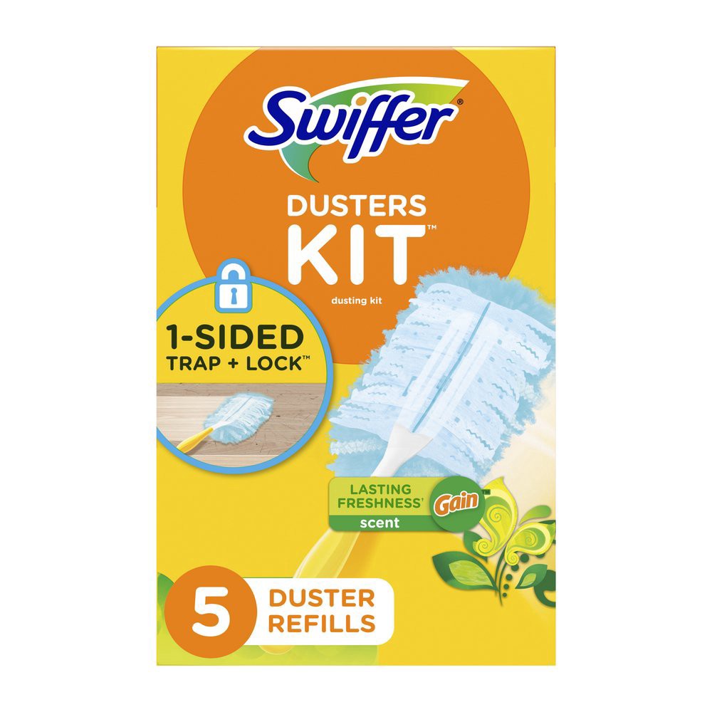 slide 1 of 1, Swiffer Dusters Trap Lock Gain Lasting - Freshness Scent, 1 ct