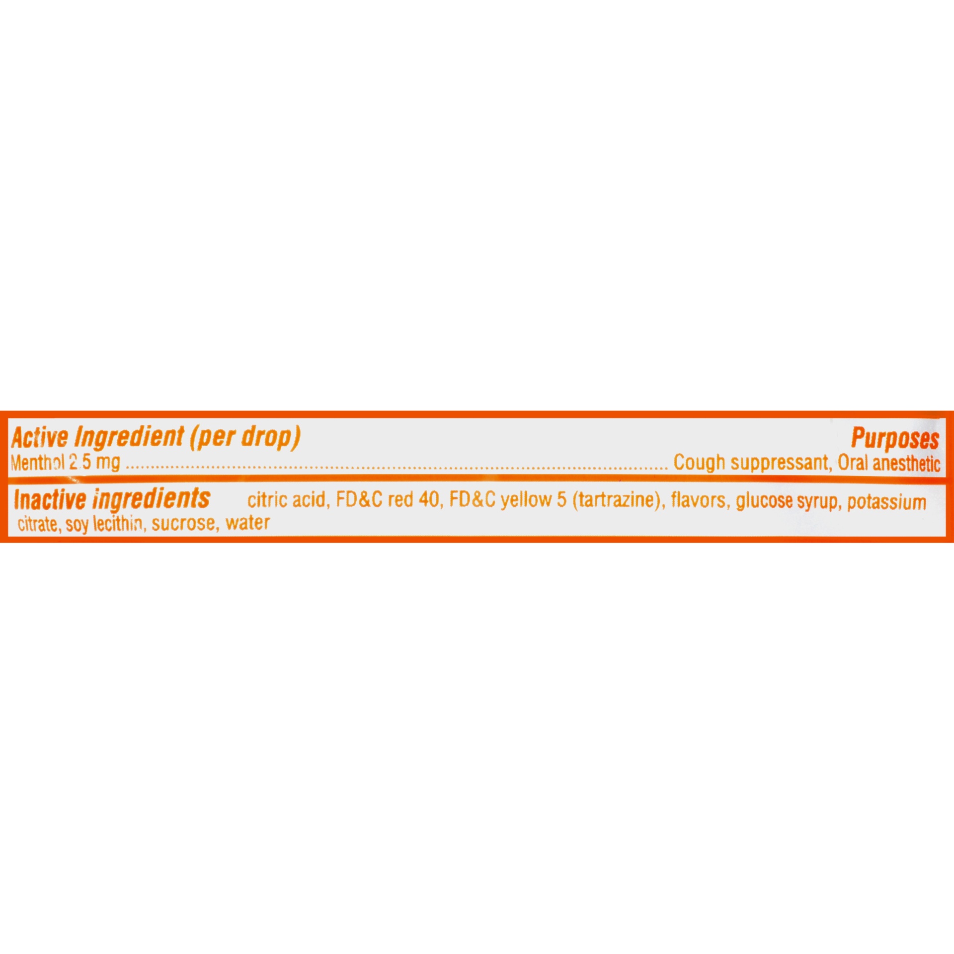 slide 5 of 5, Halls Orange Flavor Cough Suppressant/Oral Anesthetic Menthol Drops, 30 ct