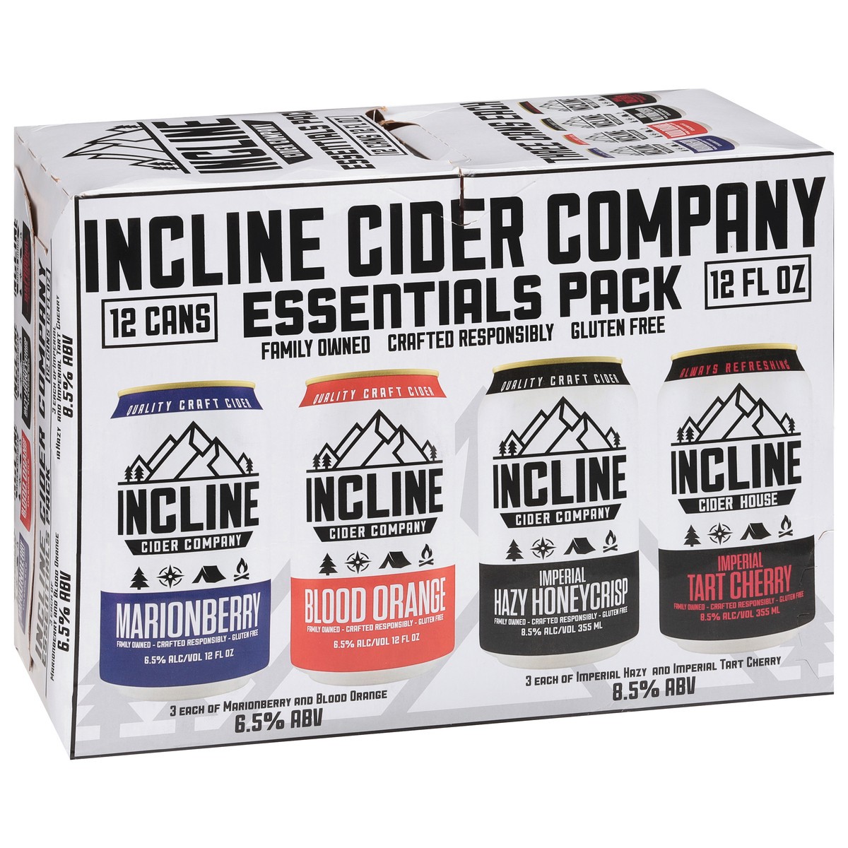 slide 2 of 9, Incline Cider Company Cider Essentials Pack 12 - 12 fl oz Cans, 12 ct; 12 fl oz
