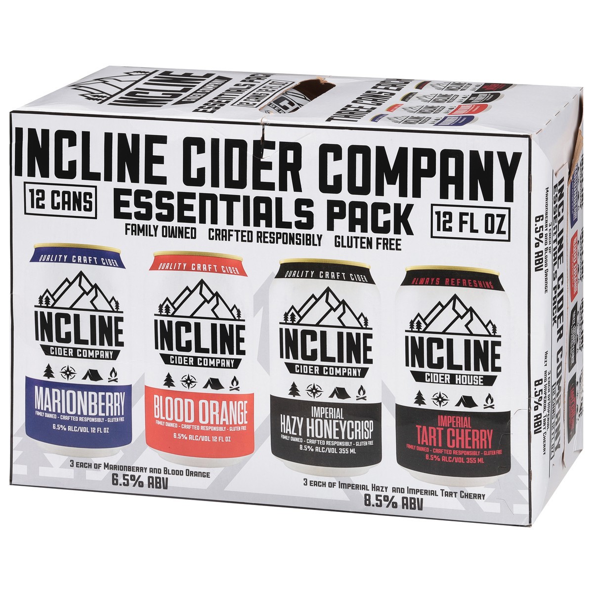 slide 9 of 9, Incline Cider Company Cider Essentials Pack 12 - 12 fl oz Cans, 12 ct; 12 fl oz