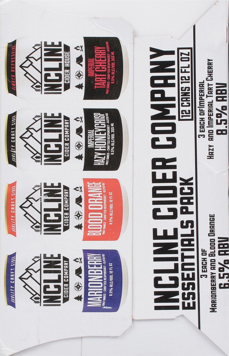 slide 5 of 9, Incline Cider Company Cider Essentials Pack 12 - 12 fl oz Cans, 12 ct; 12 fl oz