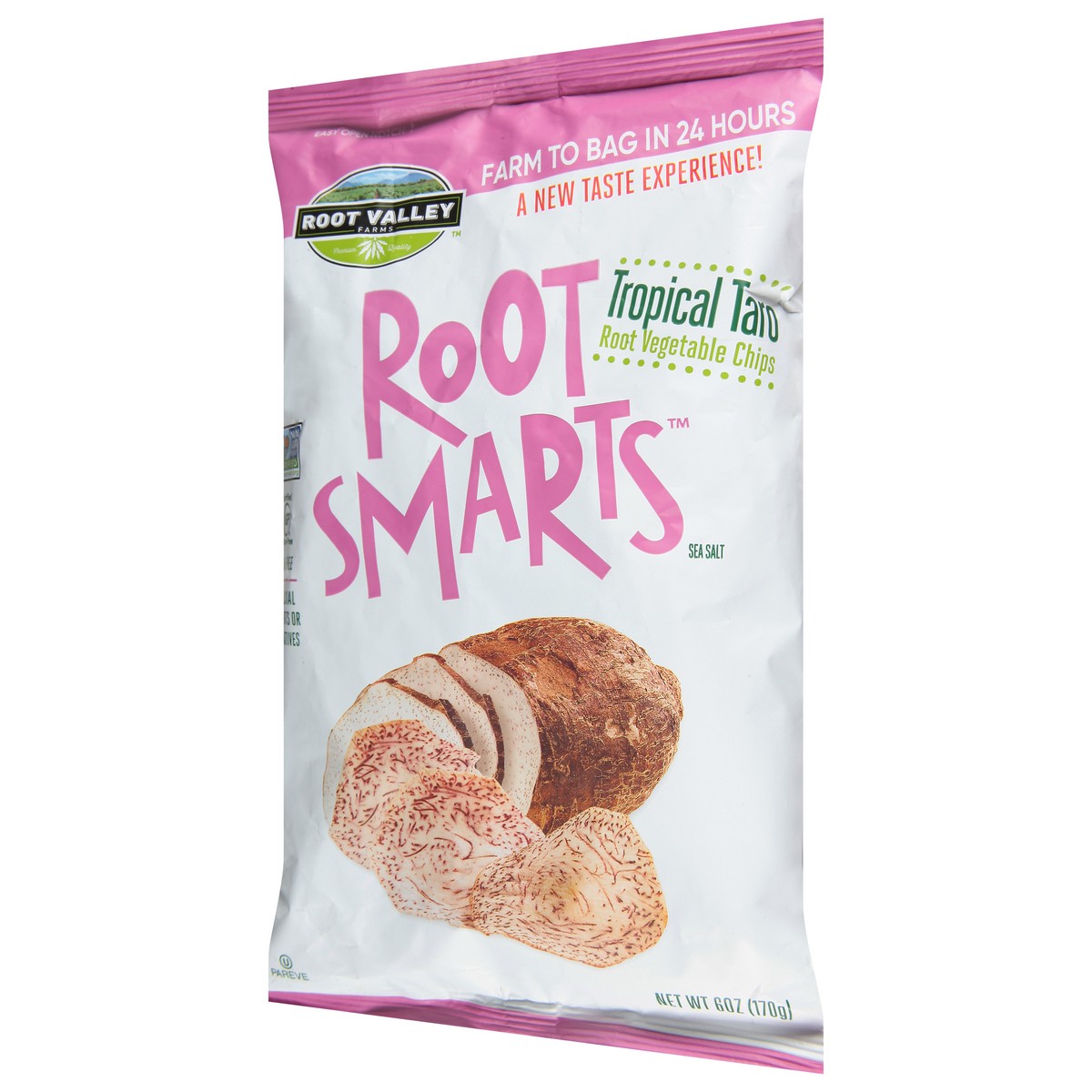 slide 11 of 13, Root Smarts Tropical Taro Sea Salt Root Vegetable Chips 6 oz, 6 oz