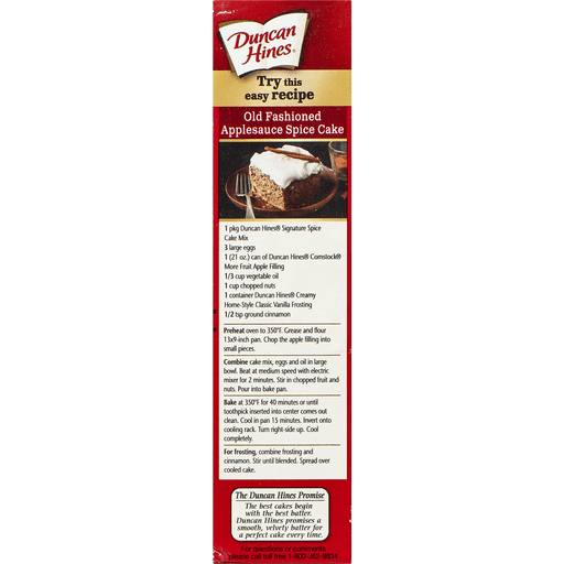 slide 5 of 9, Duncan Hines Premium Spice Cake Cake Mix, 16.5 oz