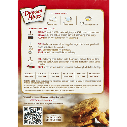 slide 7 of 9, Duncan Hines Premium Spice Cake Cake Mix, 16.5 oz