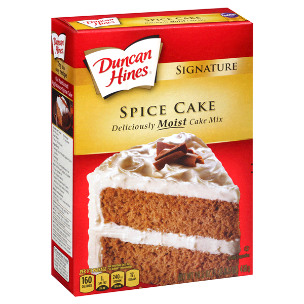 slide 1 of 9, Duncan Hines Premium Spice Cake Cake Mix, 16.5 oz