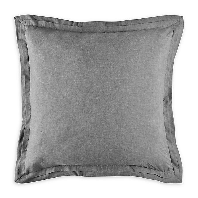 slide 1 of 1, Bridge Street Camille European Pillow Sham - Charcoal, 1 ct
