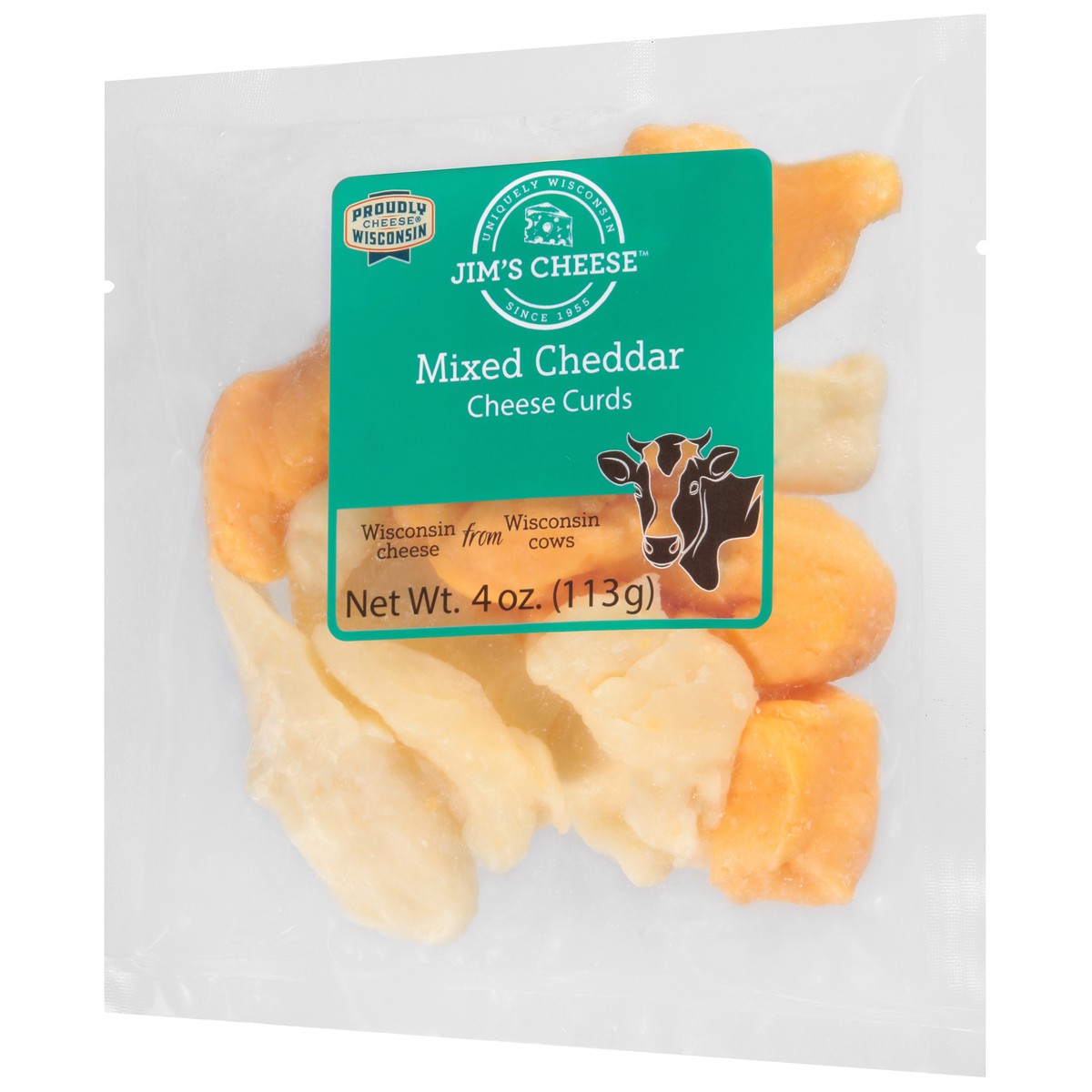 slide 6 of 9, Jim's Cheese Mixed Cheddar Cheese Curds 4 oz, 4 oz