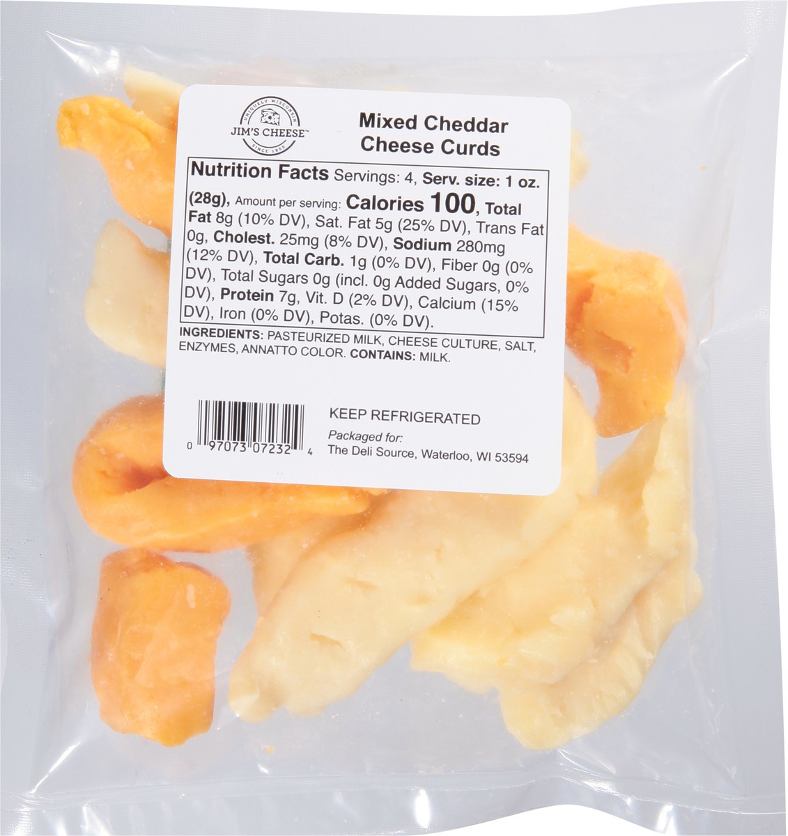 slide 9 of 9, Jim's Cheese Mixed Cheddar Cheese Curds 4 oz, 4 oz