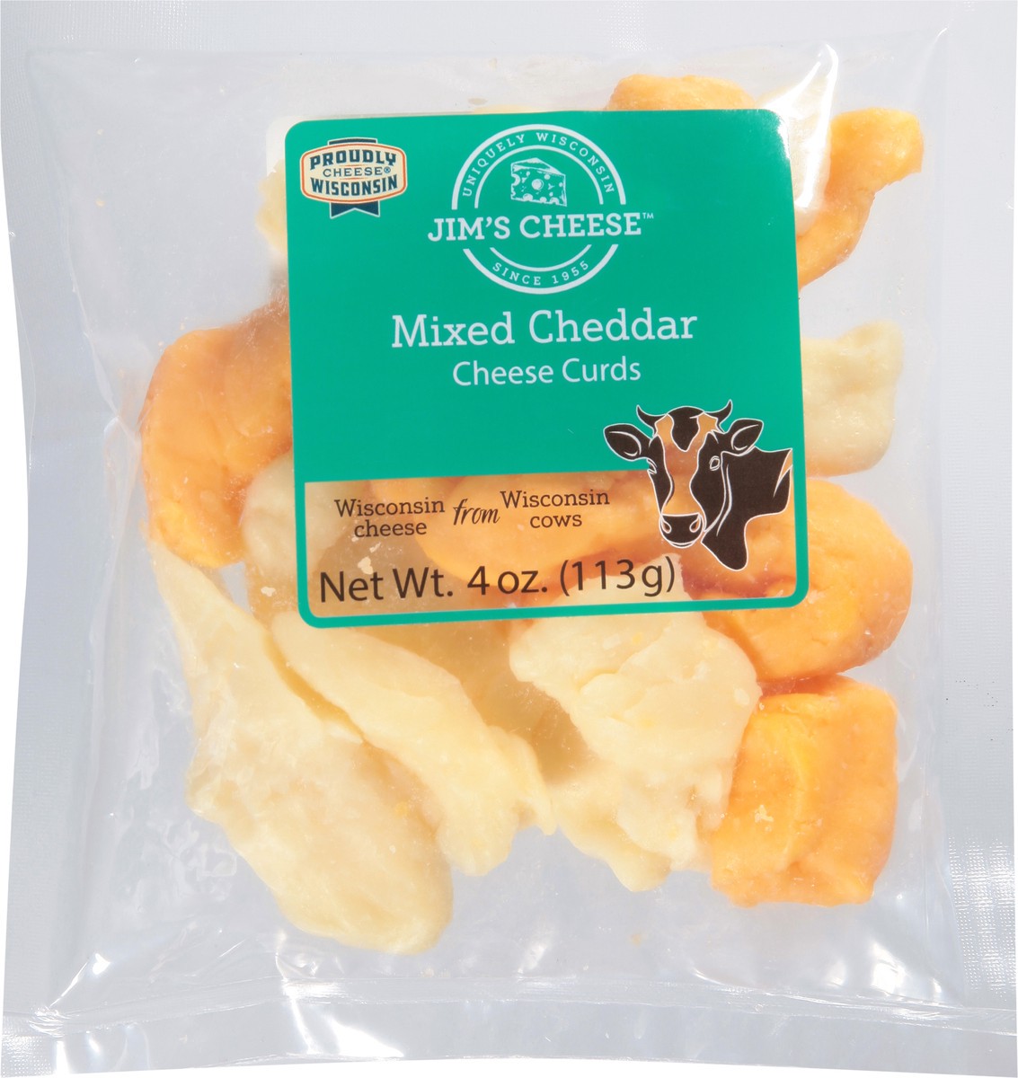 slide 5 of 9, Jim's Cheese Mixed Cheddar Cheese Curds 4 oz, 4 oz