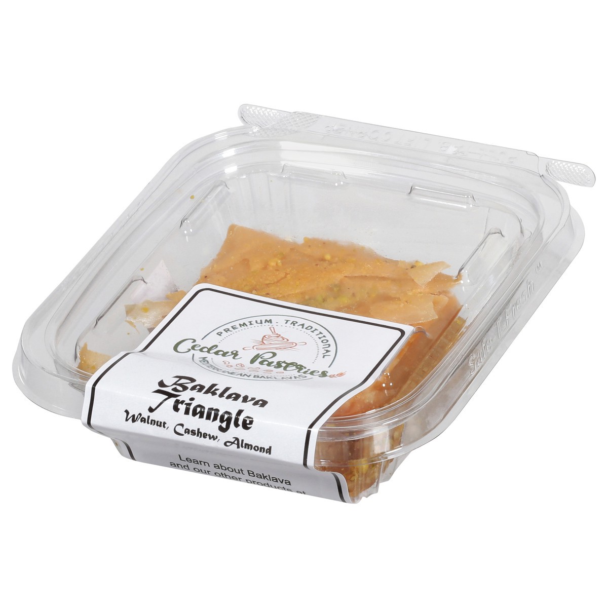 slide 7 of 9, Cedar Pastries Walnut, Cashew, Almond Baklava Triangle 3.5 oz, 3.5 oz