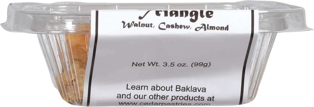 slide 9 of 9, Cedar Pastries Walnut, Cashew, Almond Baklava Triangle 3.5 oz, 3.5 oz