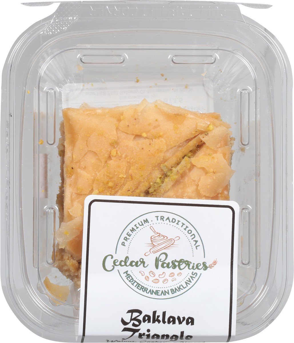slide 2 of 9, Cedar Pastries Walnut, Cashew, Almond Baklava Triangle 3.5 oz, 3.5 oz