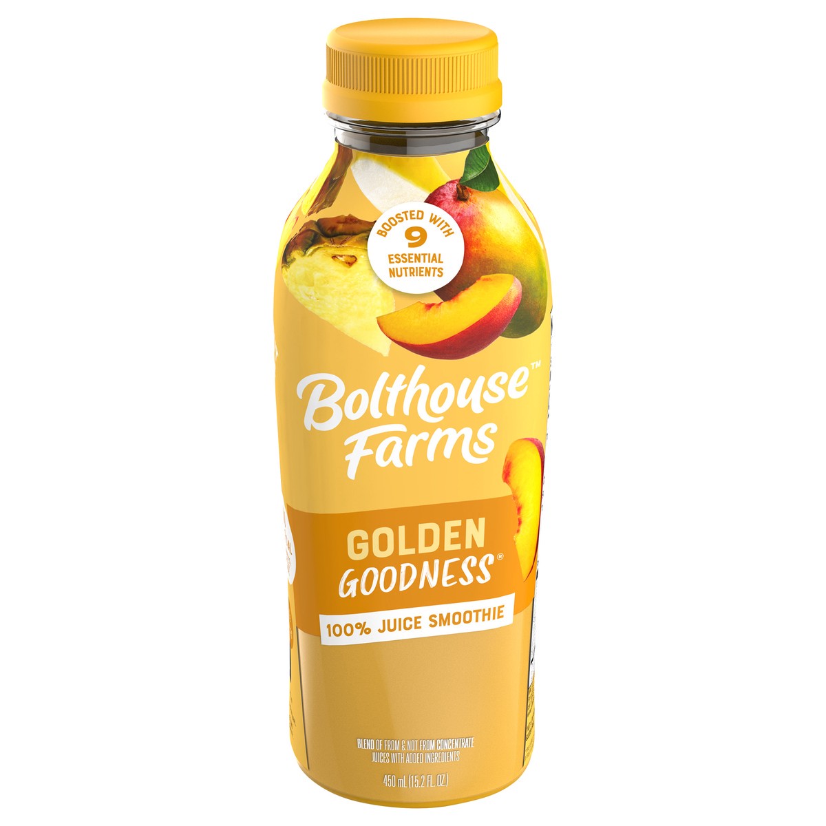 slide 1 of 5, Bolthouse Farms Golden Goodness Fruit & Vegetable Juice Smoothie 15.2 fl oz, 15.2 fl oz