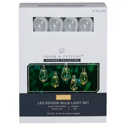 ROOM & RETREAT Solar LED Edison Lights
