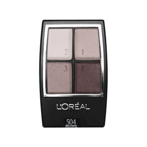 slide 1 of 1, L'Oréal Wear Infinite Eye Shadow Quad Subtle Berries, 0.16 oz