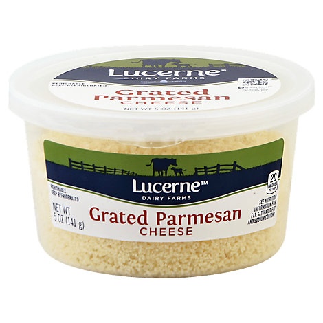 slide 1 of 1, Lucerne Cheese Grated Parmesan Tub, 5 oz