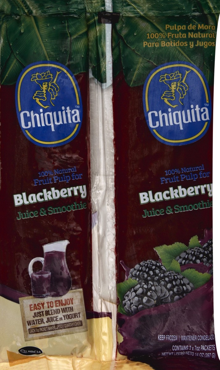 slide 2 of 5, Chiquita Blackberry Fruit Pulp - 2/7 oz, 2/7 oz