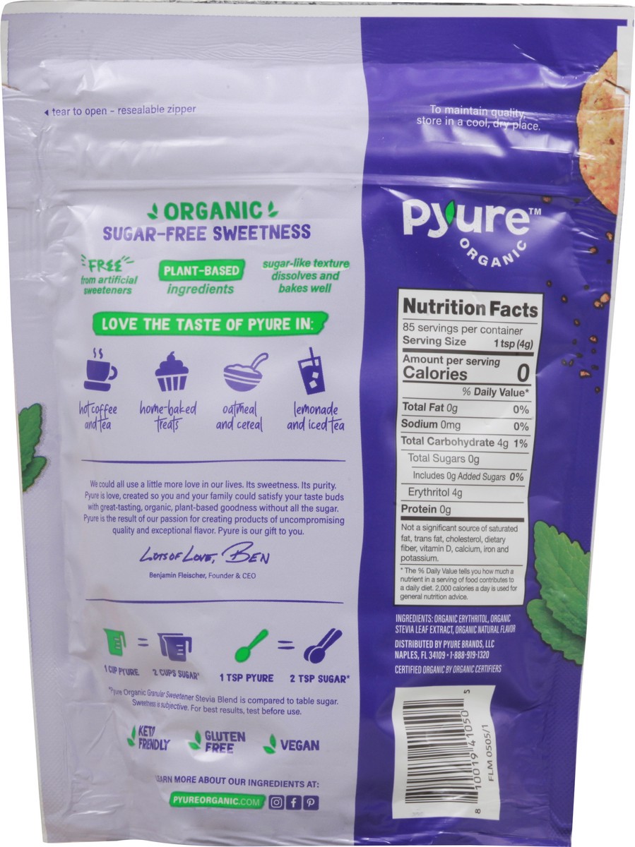 slide 3 of 14, Pyure Organic Stevia Blend Granular Sweetener 12 oz, 12 oz