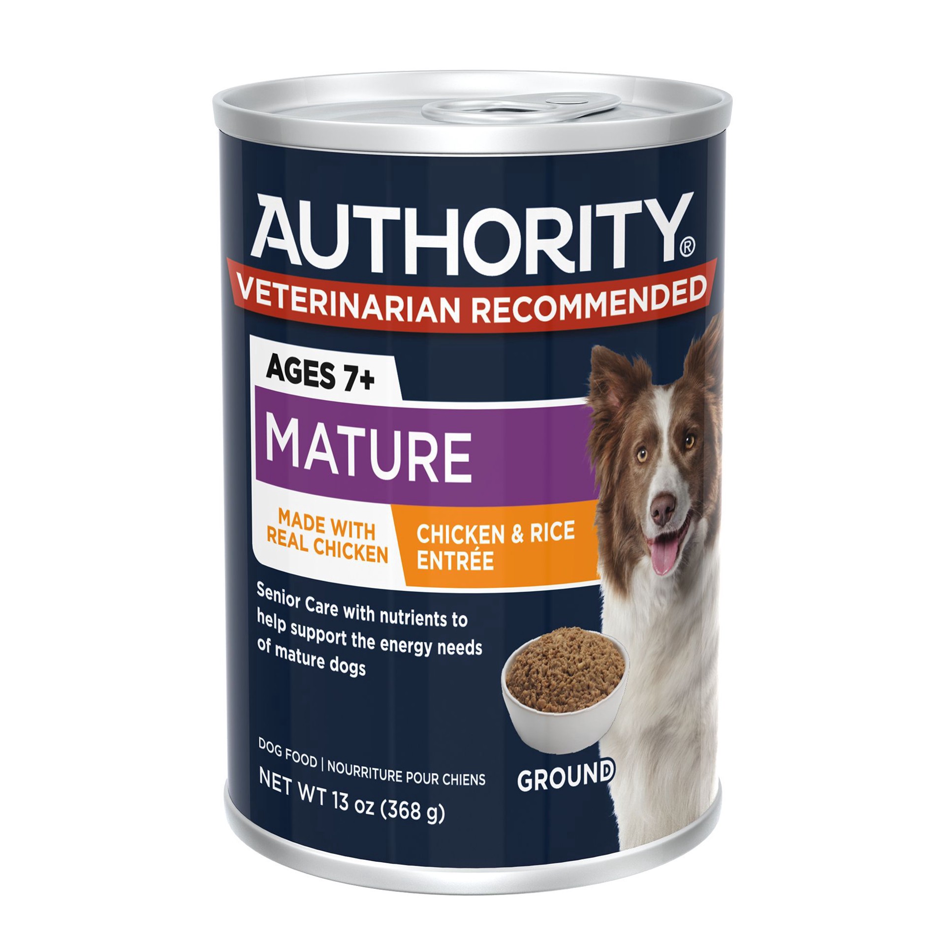 slide 1 of 1, Authority® Everyday Health Chicken & Rice Entree Senior 7+ Wet Dog Food - 13 Oz, 13 oz