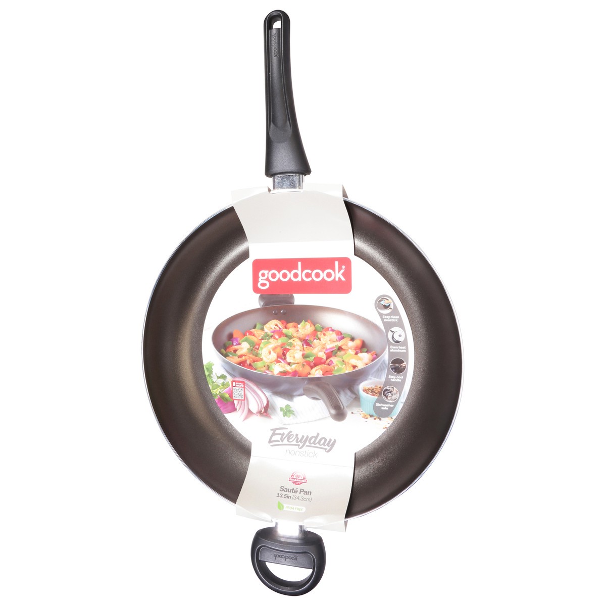 slide 3 of 9, GOOD COOK GoodCook Nonstick 13.5" Fry Pan, 13.5 in