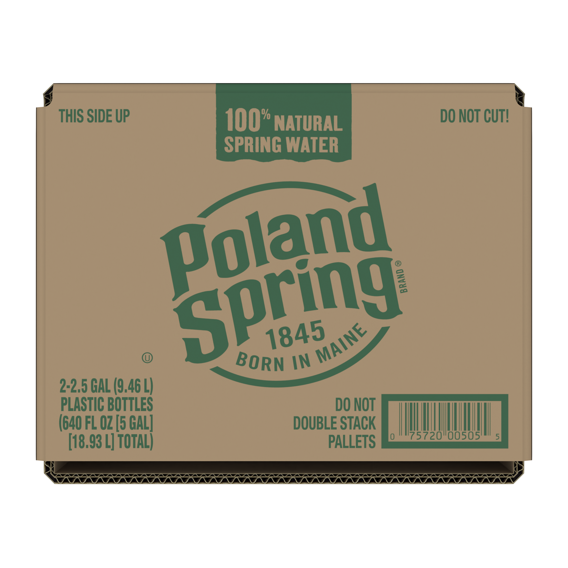 slide 4 of 5, POLAND SPRING Brand 100% Natural Spring Water, 2.5-gallon plastic jugs (Pack of 2) - 2.50 g, 2.50 g