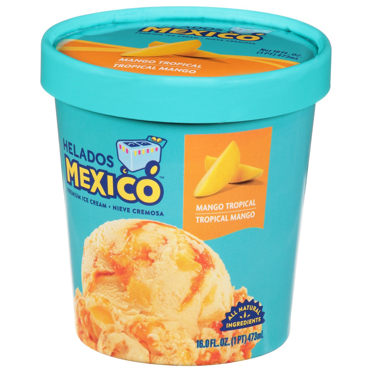 slide 2 of 12, Helados Mexico Mango Tropical Ice Cream, 16 oz