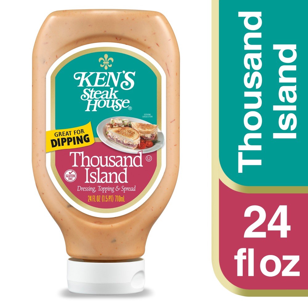 slide 1 of 7, Ken's Steak House Thousand Island Dressing, Topping & Spread 24 fl oz, 24 fl oz