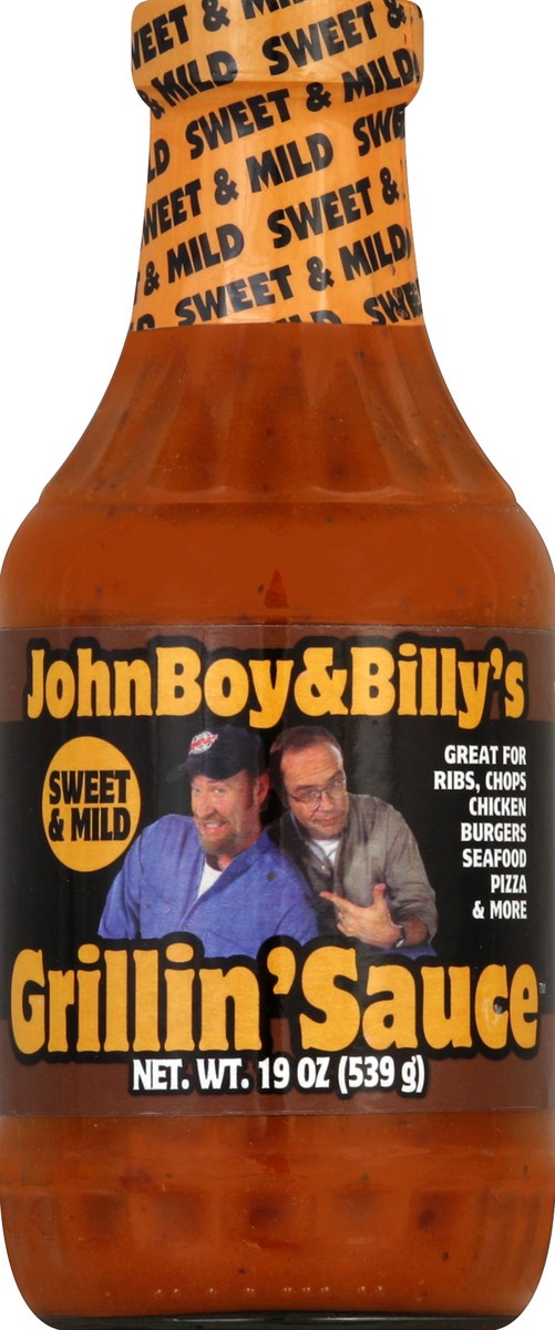 slide 2 of 2, JohnBoy & Billy's Sweet & Mild Grillin' Sauce - 19 oz, 19 oz