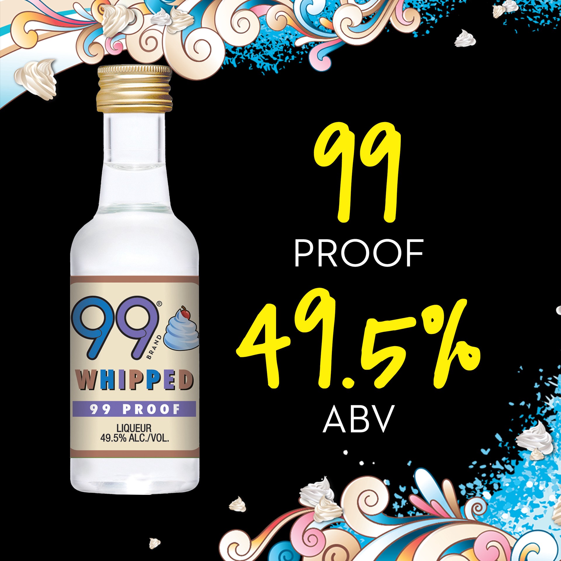 slide 4 of 5, 99 Brand Whipped Cream Liqueur, 50 ml
