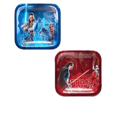 slide 1 of 1, American Greetings Star Wars Episode Viii Snack Plate, 8 ct