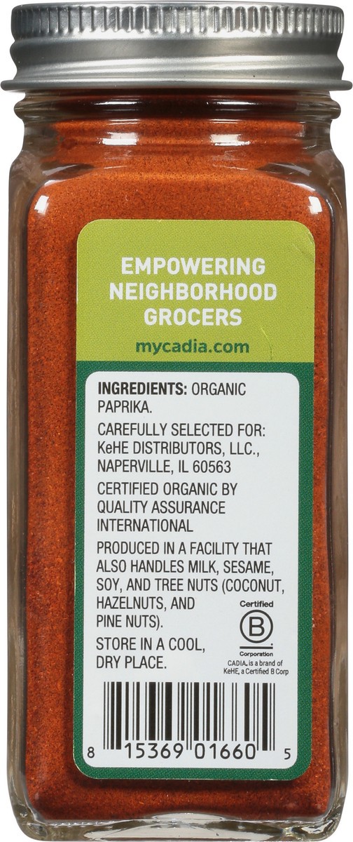 slide 5 of 9, Cadia Organic Paprika 1.7 oz, 1.7 oz