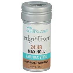Kiss Colors & Care Edge Fixer 24 Hr Max Hold Original Formula Hair Wax Stick 2.7 oz