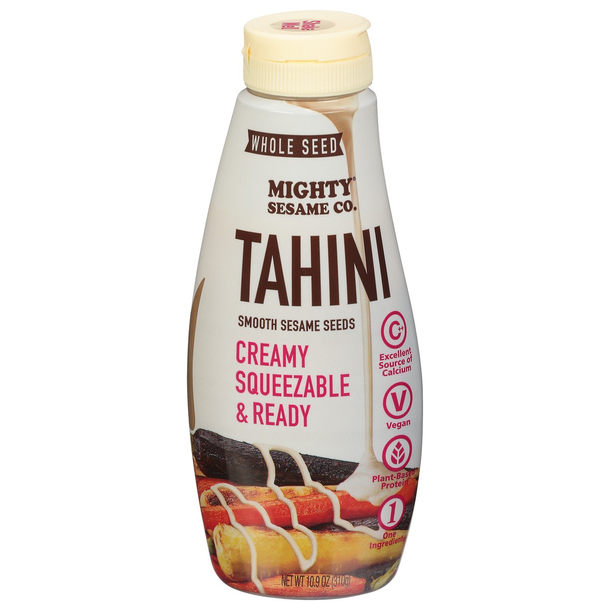 slide 1 of 9, Mighty Sesame Co. Mighty Sesame Whole Seed Tahini, 10.9 oz