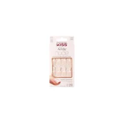 Kiss Salon Acrylic French Nude Nails 28 ea