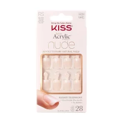 Kiss Salon Acrylic Short Nude French Nails