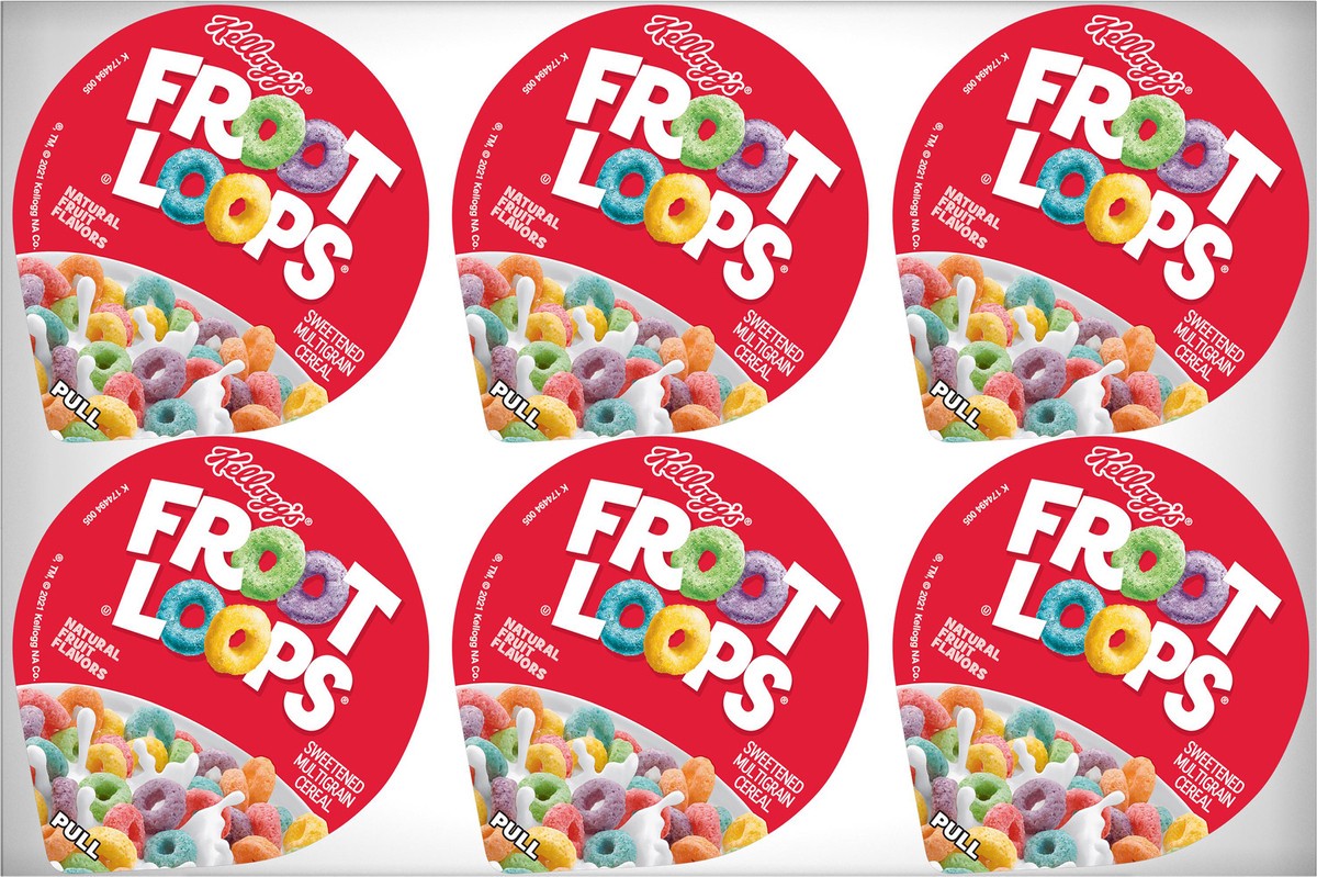 slide 2 of 8, Froot Loops Kellogg's Froot Loops Cold Breakfast Cereal, Original, 9 oz, 6 Count, 9 oz