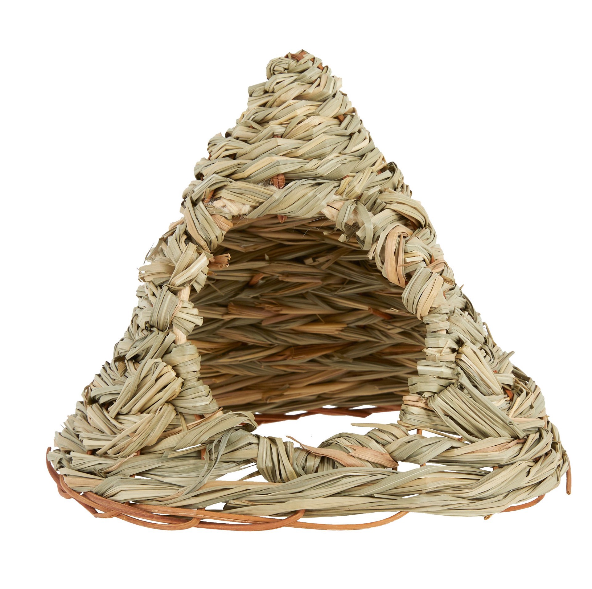 slide 1 of 1, Full Cheeks™ Pet Woven Grass Teepee Hideaway, LG