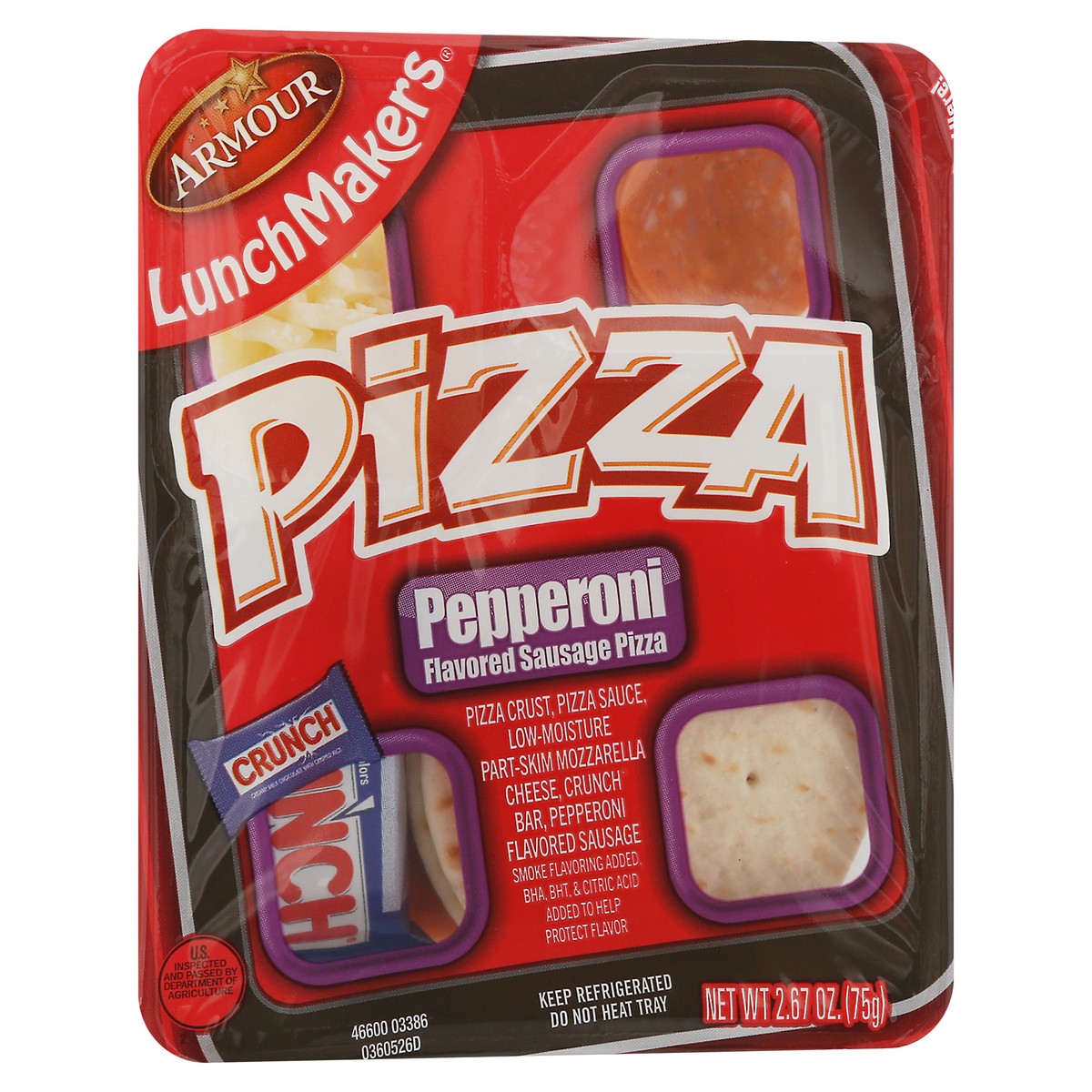 slide 9 of 9, Armour Lunchmakers Pepperoni Pizza, 2.67 oz