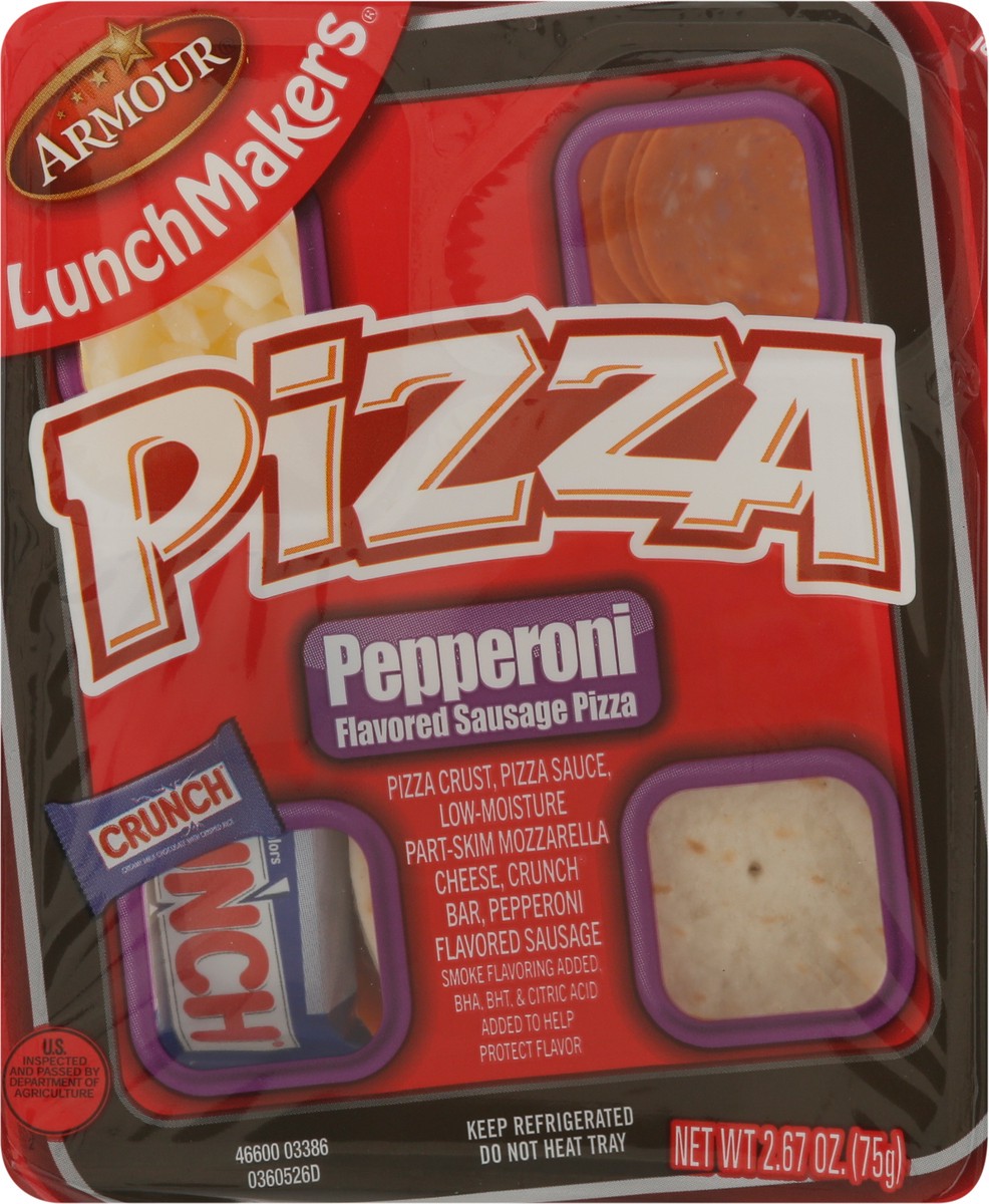 slide 5 of 9, Armour Lunchmakers Pepperoni Pizza, 2.67 oz