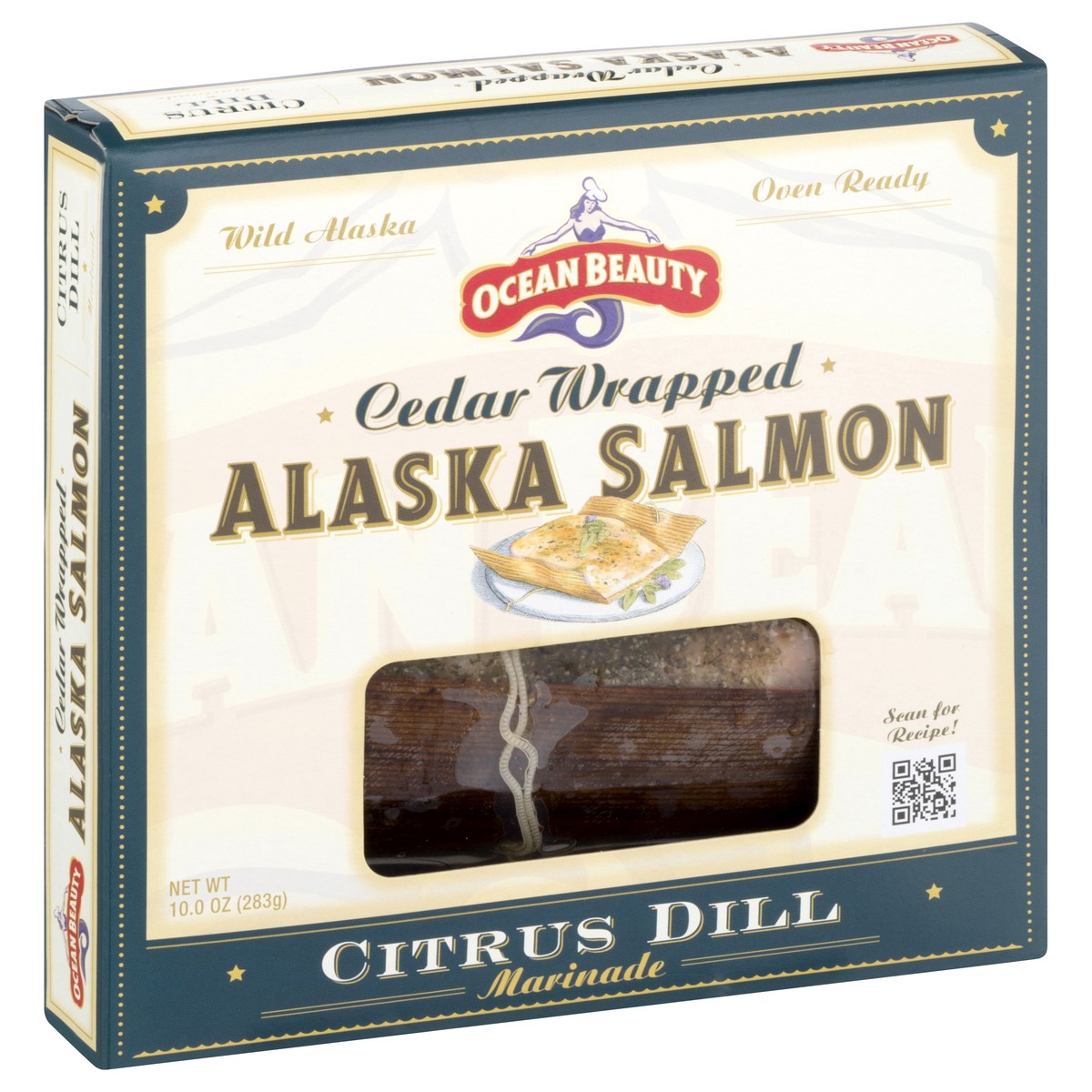 slide 2 of 9, Ocean Beauty Wild Cedar Wrapped Alaska Salmon 10 oz, 10 oz