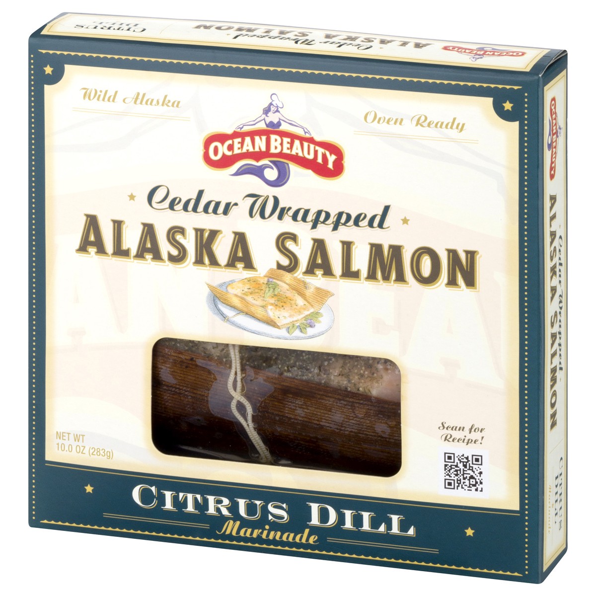 slide 3 of 9, Ocean Beauty Wild Cedar Wrapped Alaska Salmon 10 oz, 10 oz