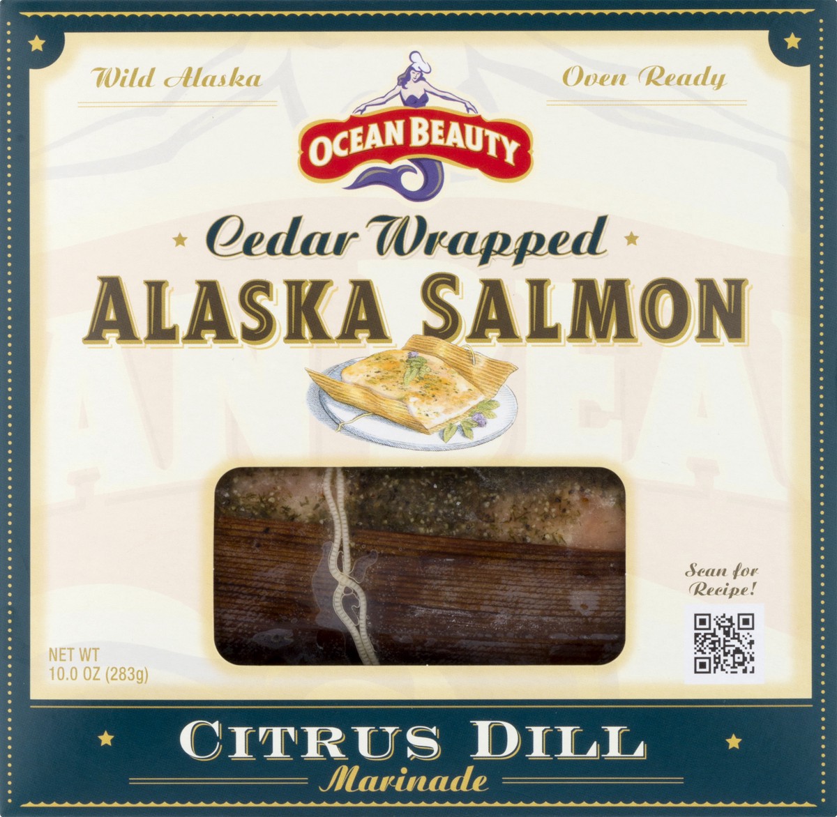 slide 6 of 9, Ocean Beauty Wild Cedar Wrapped Alaska Salmon 10 oz, 10 oz