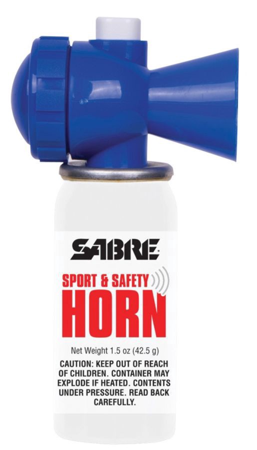 slide 2 of 2, SABRE Sport & Safety Horn, White/Blue, 1 ct