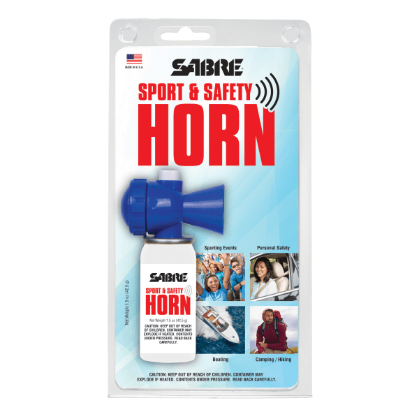 slide 1 of 2, SABRE Sport & Safety Horn, White/Blue, 1 ct