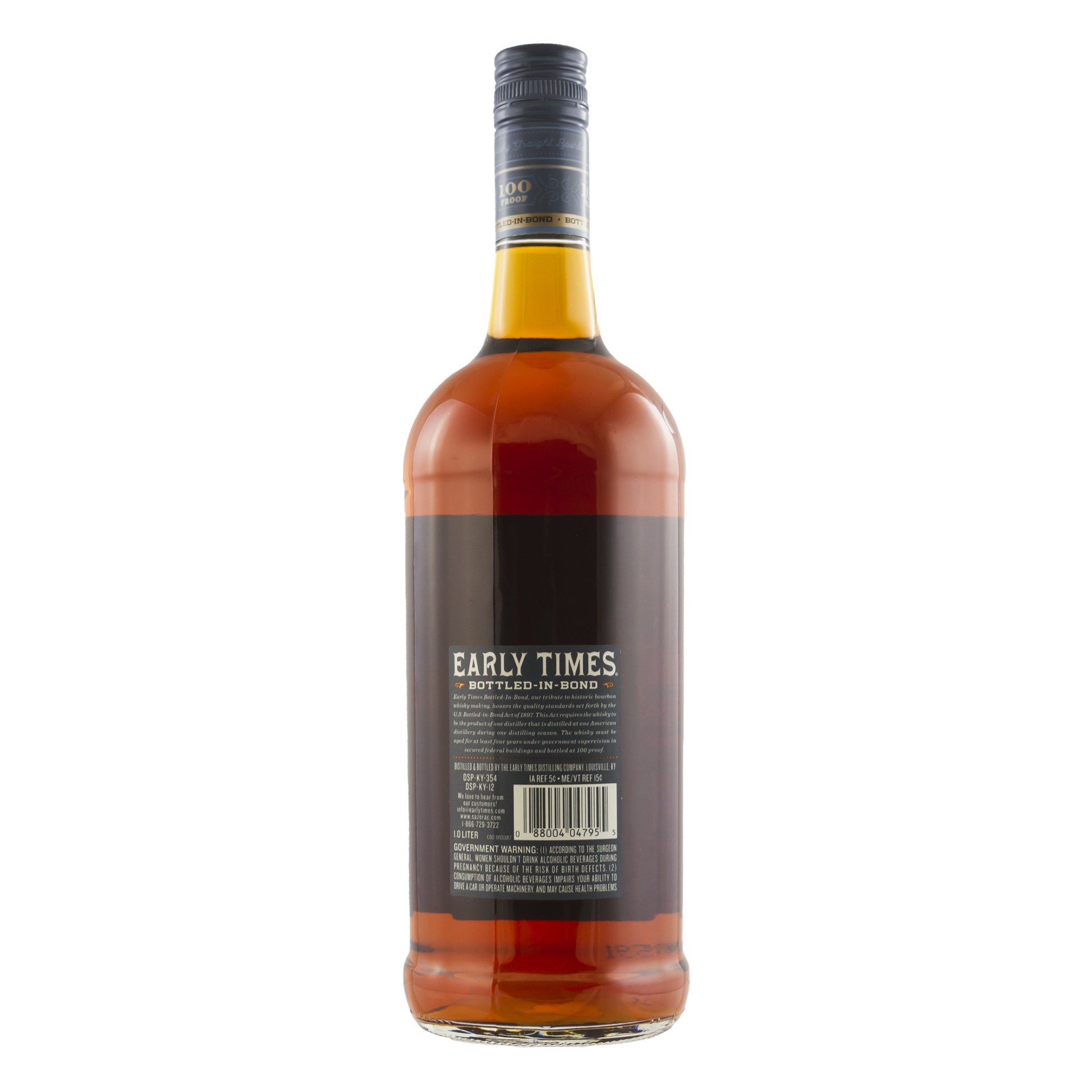 slide 2 of 2, Early Times Bottled-In-Bond Kentucky Straight Bourbon Whisky 1l 100 Proof, 1 liter