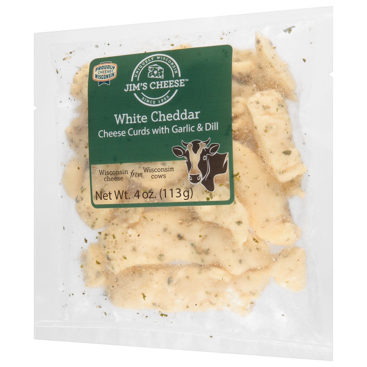 slide 11 of 11, Jim's Cheese White Cheddar Cheese Curds with Garlic & Dill 4 oz, 4 oz